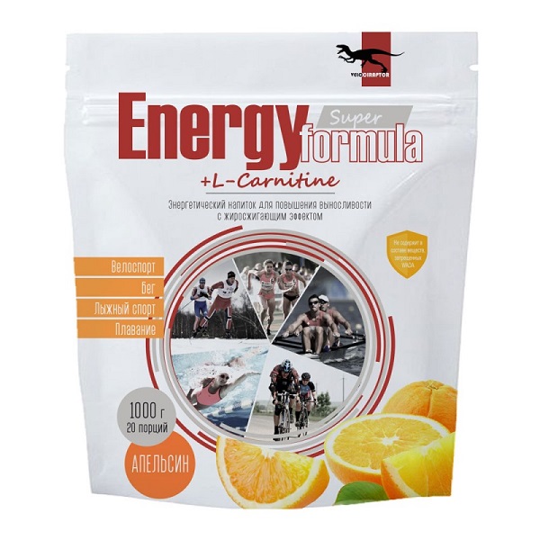 Energy formula l-carnitine, 1000 гр, апельсин ASN